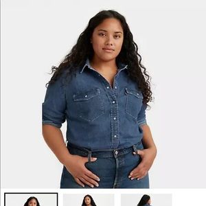 Levi’s denim button-up shirt